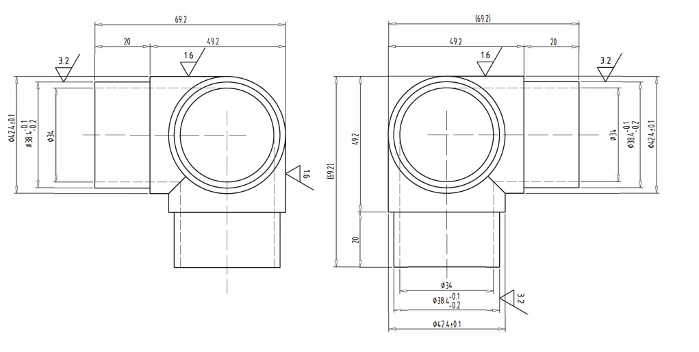 3 Way Corner Elbow - Image 3