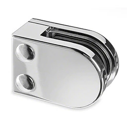 Stainless Steel Glass Clamp -  Flat Back - Image 4
